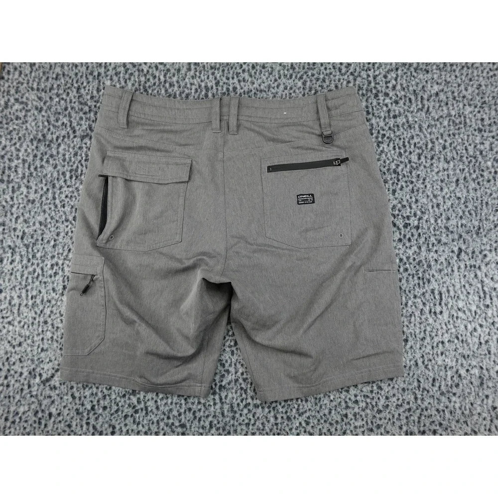 O'Neill‎ Hybrid Walk Shorts Mens 34 Grey Stretch Cargo Pockets